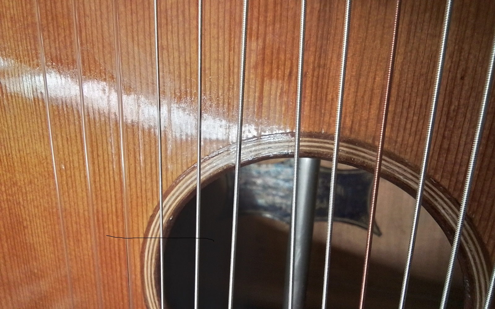 15saitige Kontragitarre Bild