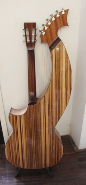 handgebaute Harpguitar Bild